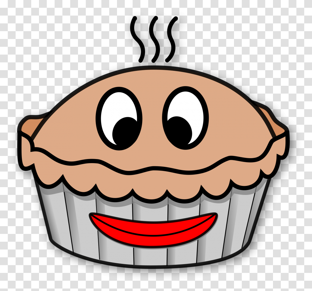 Pie Face Cartoon Download Smiling Pie Face Clipart, Cake, Dessert, Food, Label Transparent Png