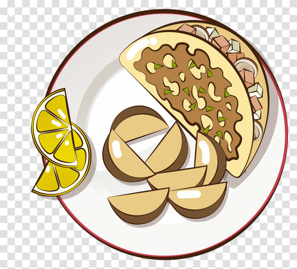 Pie Gourmet Food Fruit And Vector Image Fast Food, Meal, Dish, Burger, Bread Transparent Png