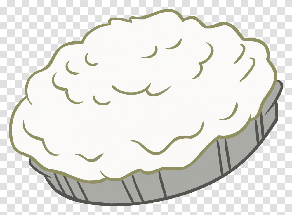 Pie With Whipped Cream Clipart Whipped Cream Pie Clipart, Dish, Meal, Food, Plant Transparent Png