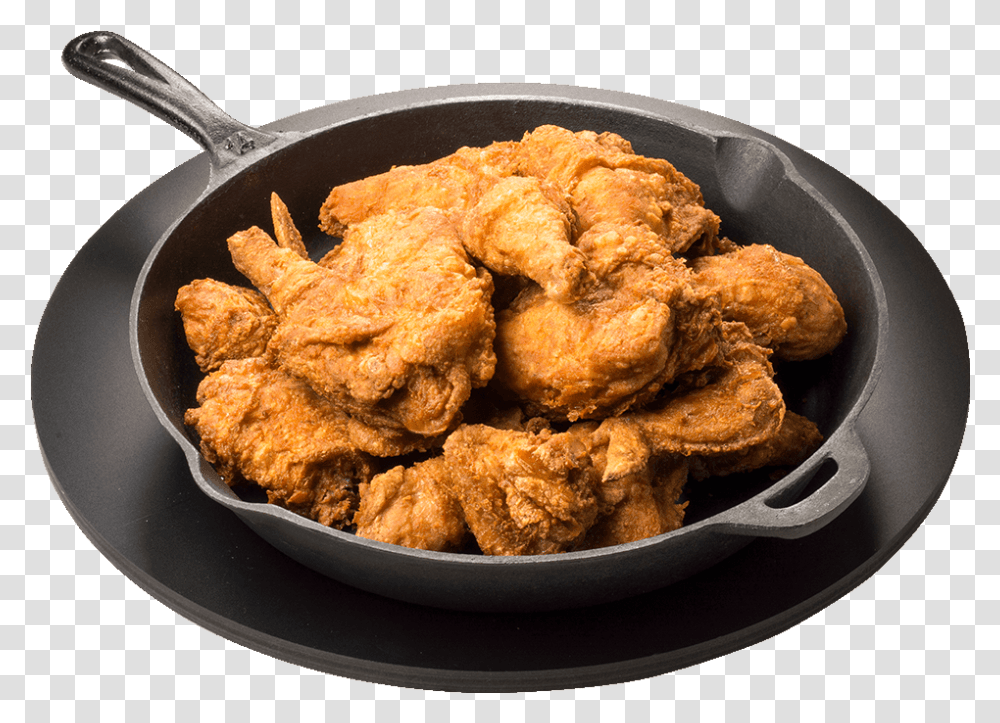 Piece Crispy Ranch Chicken Pizza Ranch Fried Chicken, Food, Meal, Dish, Frying Pan Transparent Png
