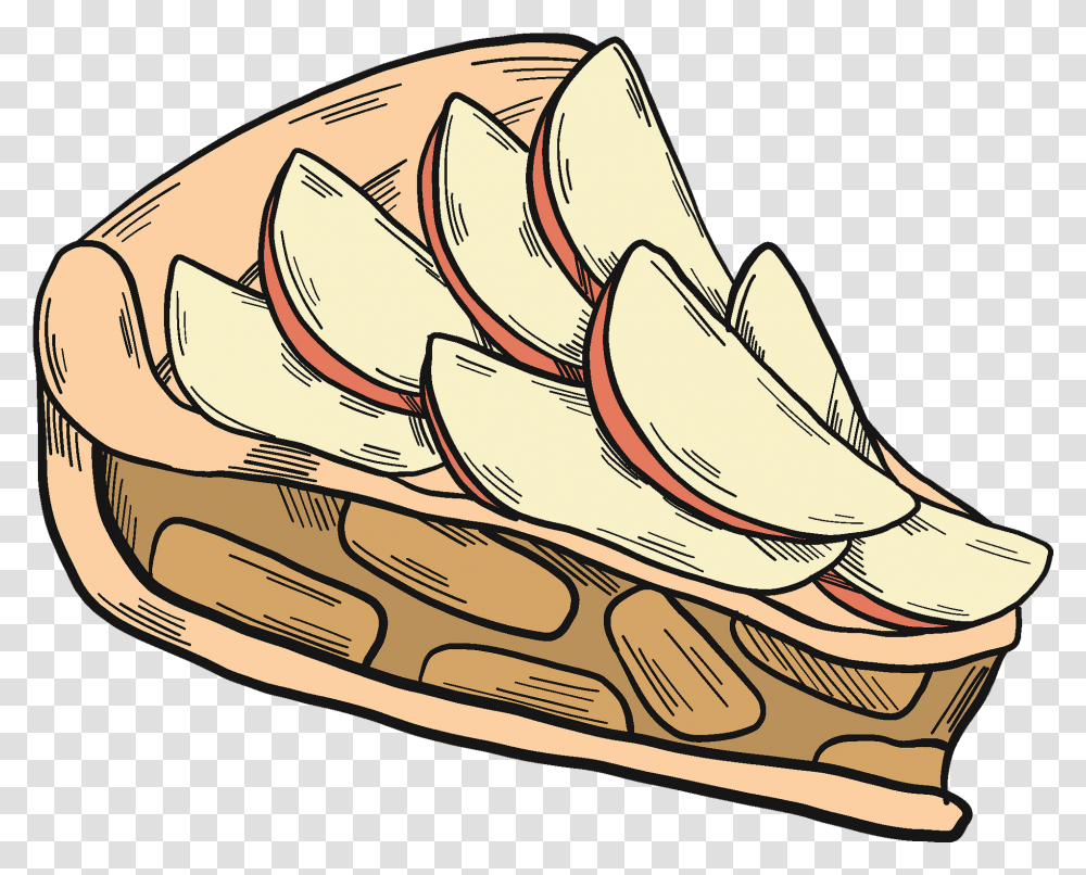 Piece Of Apple Pie Clipart Sandwich, Plant, Food, Grain, Produce Transparent Png