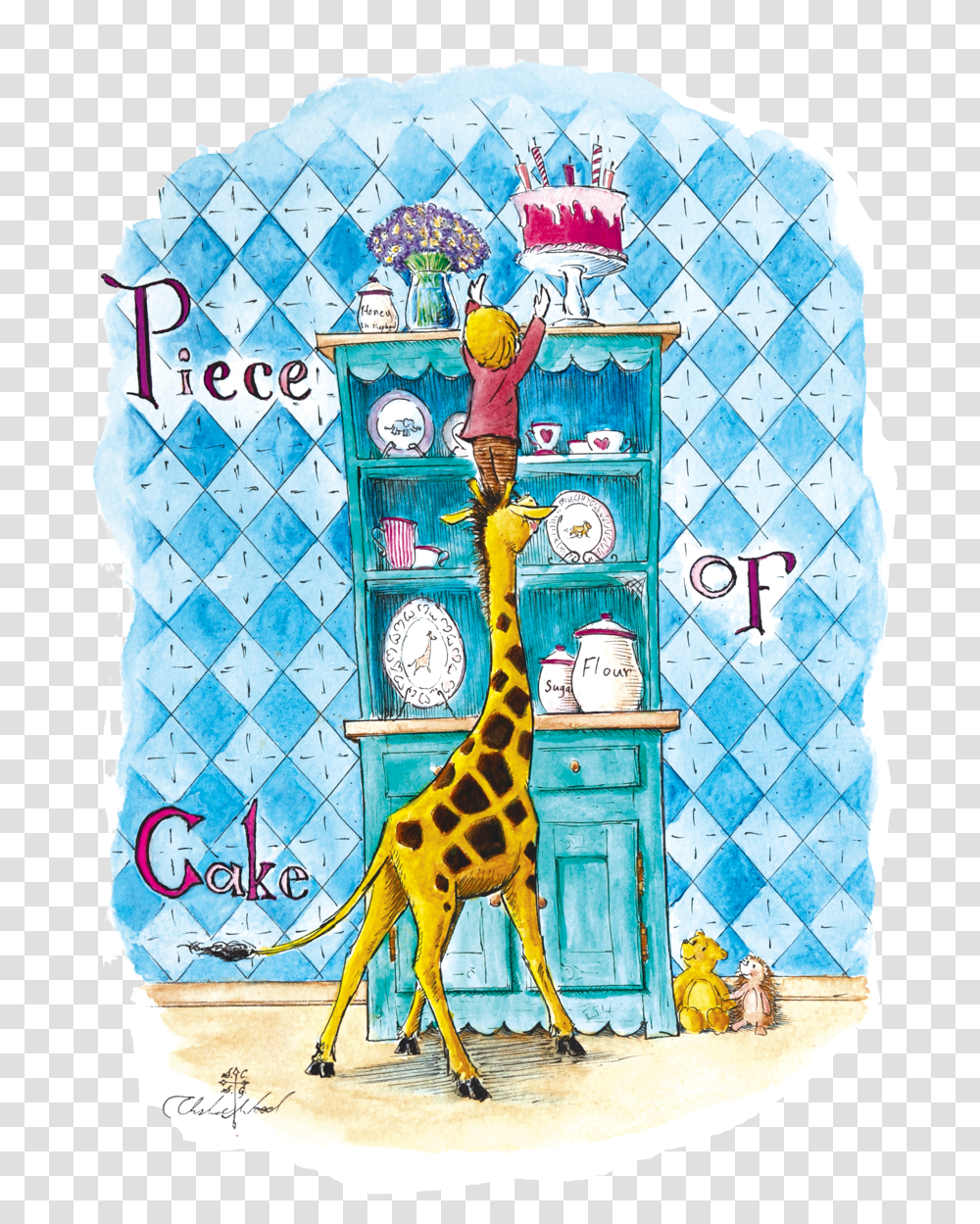 Piece Of Cake Storytime Illustrating Zoo, Clock Tower, Giraffe, Wildlife, Mammal Transparent Png