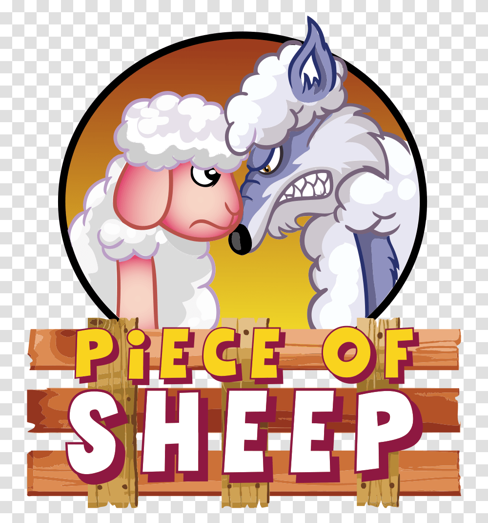 Piece Of Sheep Cartoon, Advertisement, Poster, Word Transparent Png