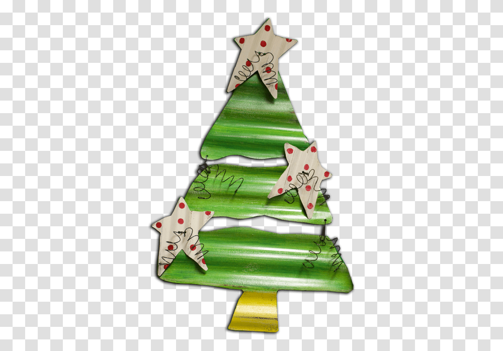 Piece With Stars Christmas Tree, Art, Paper, Star Symbol, Origami Transparent Png