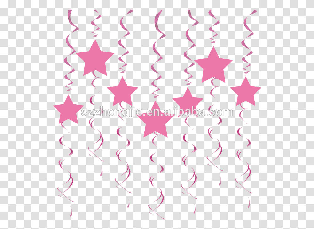 Pieces Graduation Hanging Decorations Swirls 2019 Estrellas Vector, Star Symbol, Poster, Advertisement Transparent Png