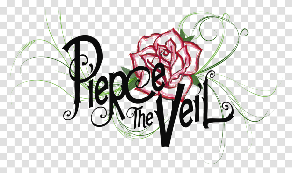Pierce The Veil Logo Pierce The Veil Logo, Graphics, Art, Plant, Floral Design Transparent Png