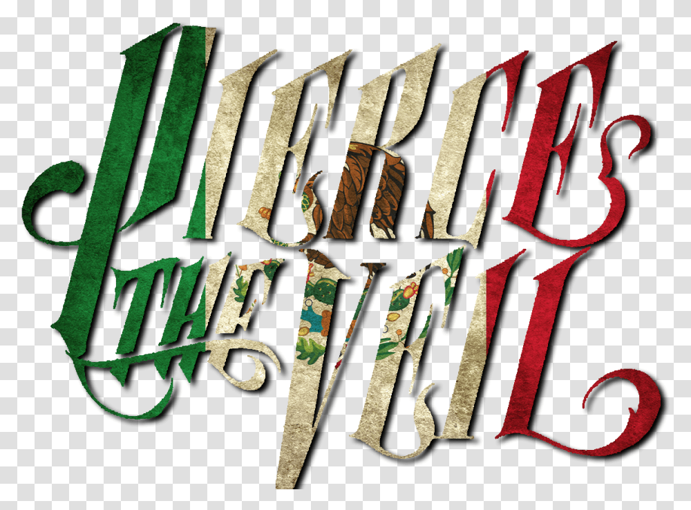 Pierce The Veil Mexican Flag Logo, Word, Alphabet, Poster Transparent Png