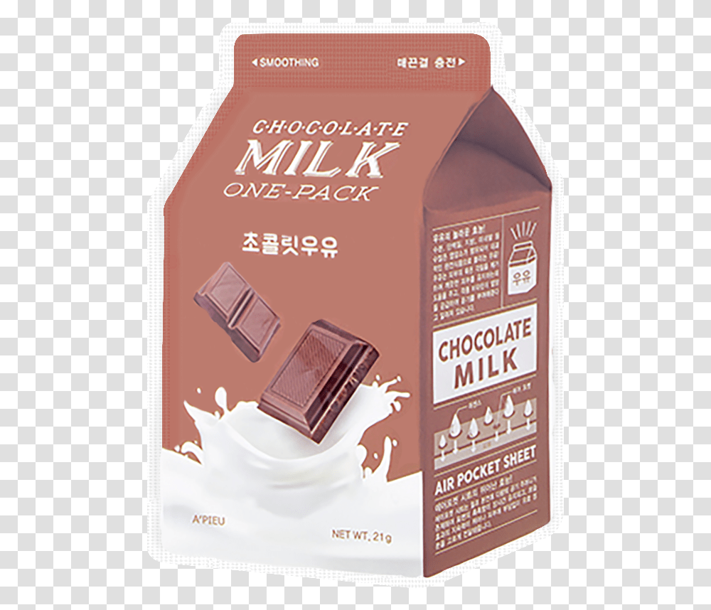 Pieu Chocolate Milk One Pack, Fudge, Dessert, Food, Cocoa Transparent Png