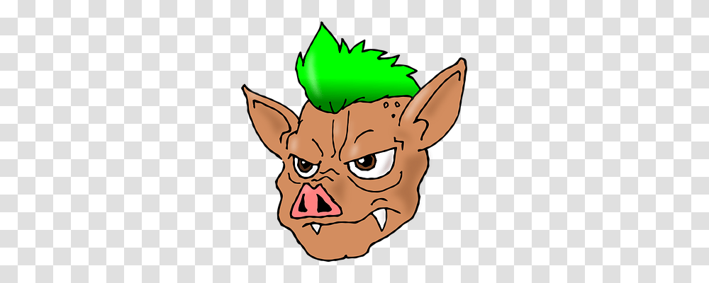 Pig Emotion, Plant, Face, Person Transparent Png