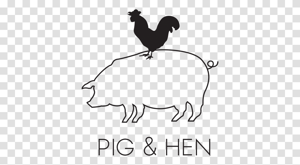 Pig And Hen Sailors Tattoo, Animal, Bird, Dodo, Reptile Transparent Png