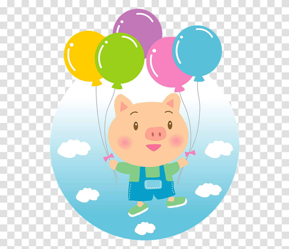 Pig Animal Balloon Clipart Transparent Png