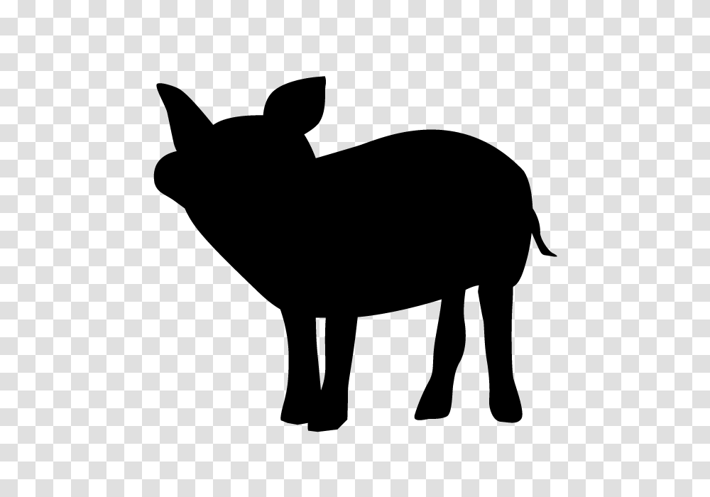 Pig Animal Silhouette Free Illustrations, Gray, World Of Warcraft Transparent Png