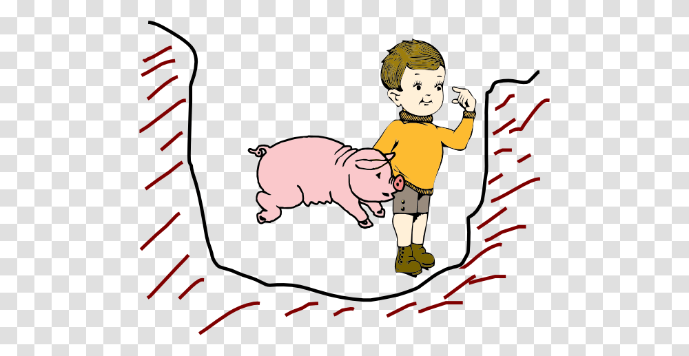 Pig Bit Kid Clip Art, Person, Animal, Mammal, Hog Transparent Png