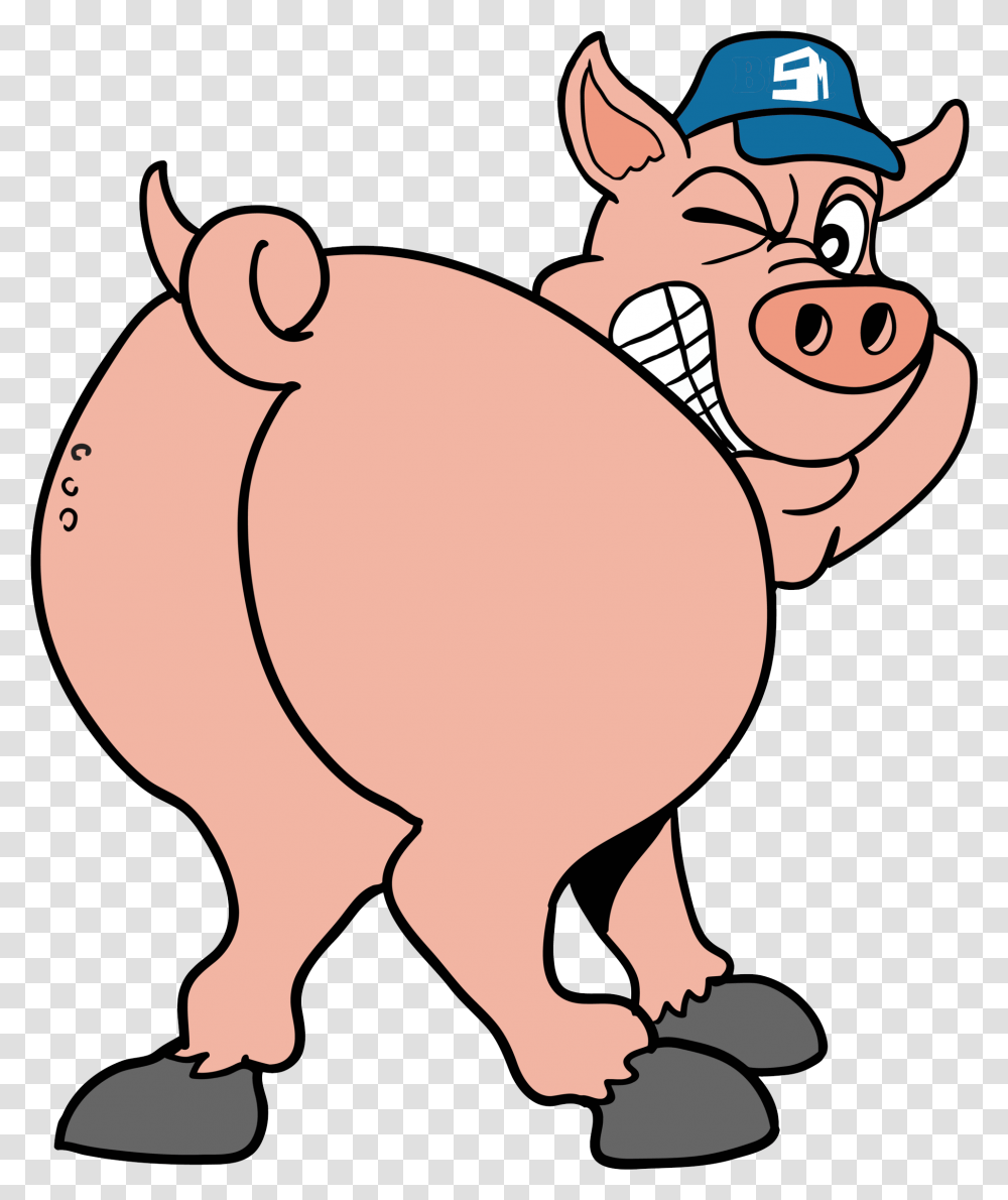 Pig Butt Svg Library Cartoon Pig Butt, Mammal, Animal, Wildlife, Hog Transparent Png