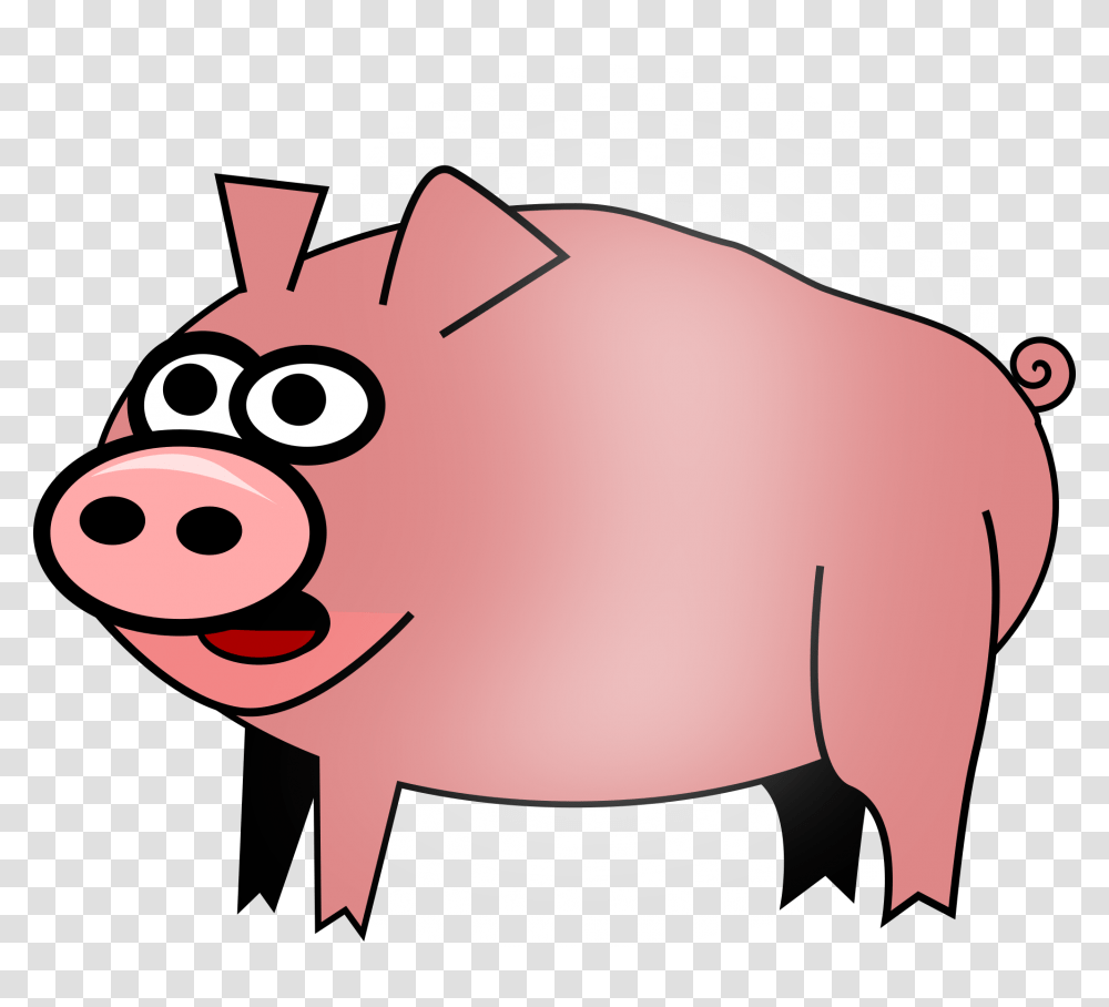 Pig Cartoon, Mammal, Animal, Hog, Piggy Bank Transparent Png