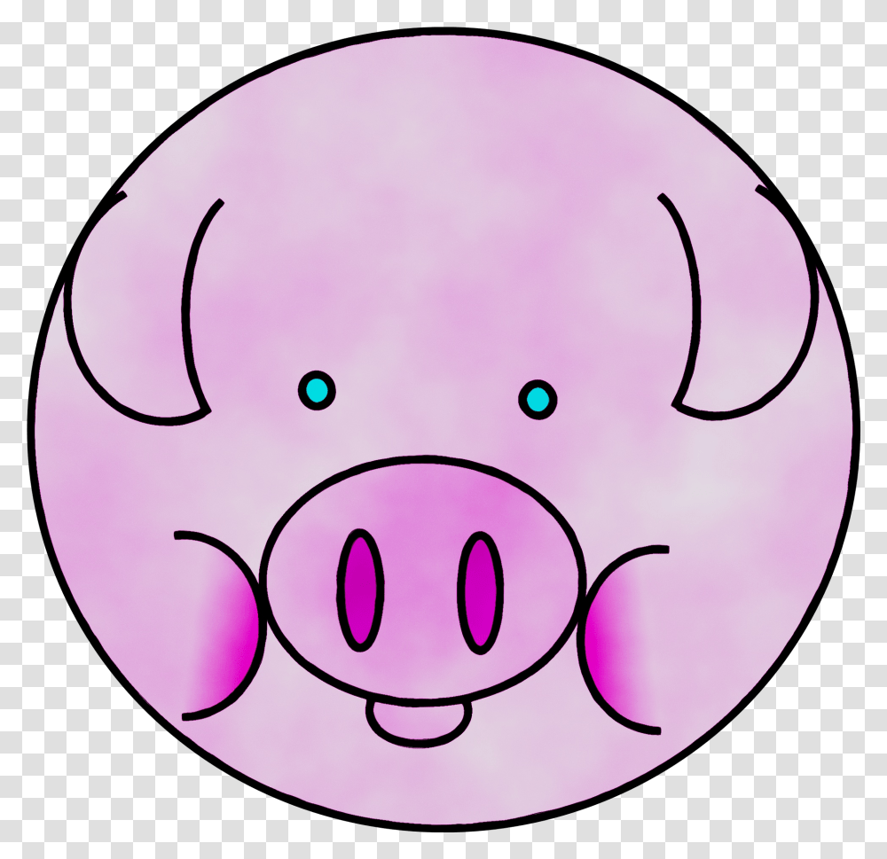 Pig Clipart Background Pig Icon, Piggy Bank, Purple, Mammal, Animal Transparent Png