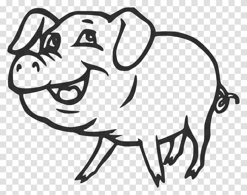 Pig Clipart Black And White, Gray, World Of Warcraft Transparent Png