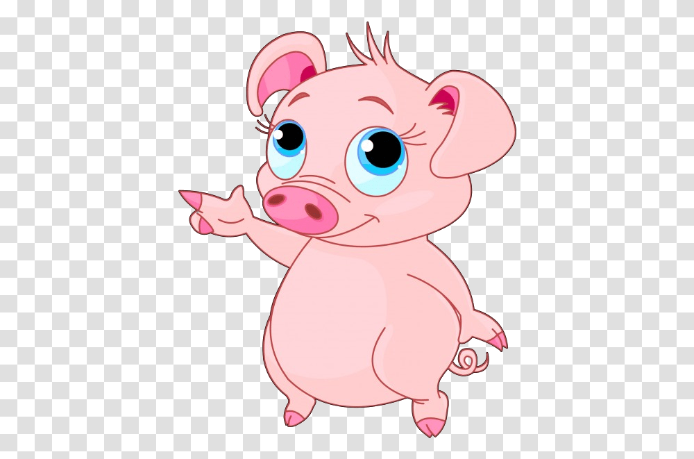 Pig Clipart Free Images 2 Pig Cartoon Funny, Toy, Mammal, Animal, Cattle Transparent Png