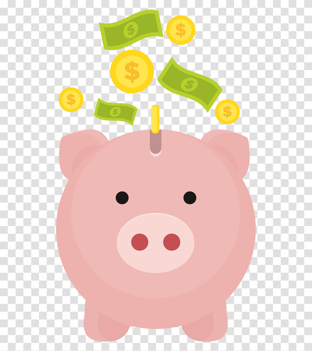 Pig Clipart Image Pig Money Clipart, Piggy Bank, Giant Panda, Bear, Wildlife Transparent Png
