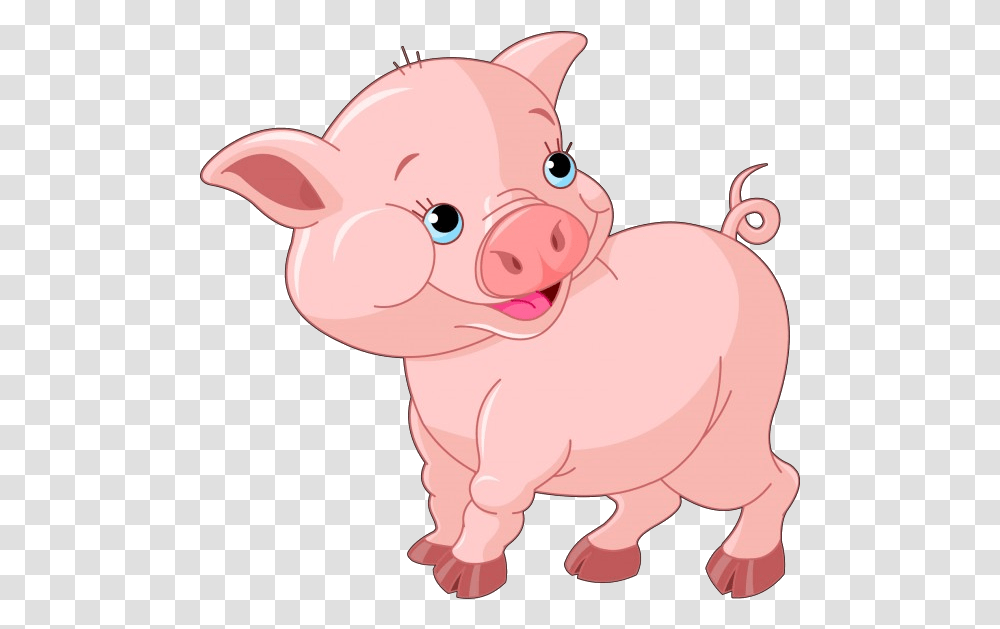 Pig Clipart Pig Cartoon Background, Mammal, Animal, Toy, Hog Transparent Png