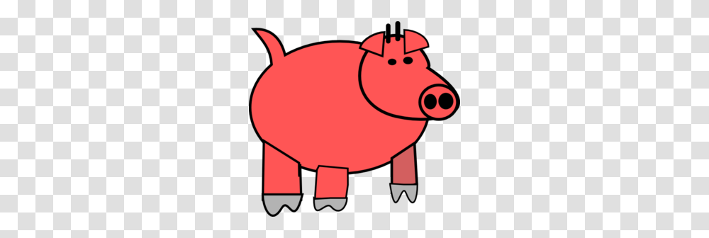Pig Clipart Red, Mammal, Animal, Hog, Piggy Bank Transparent Png