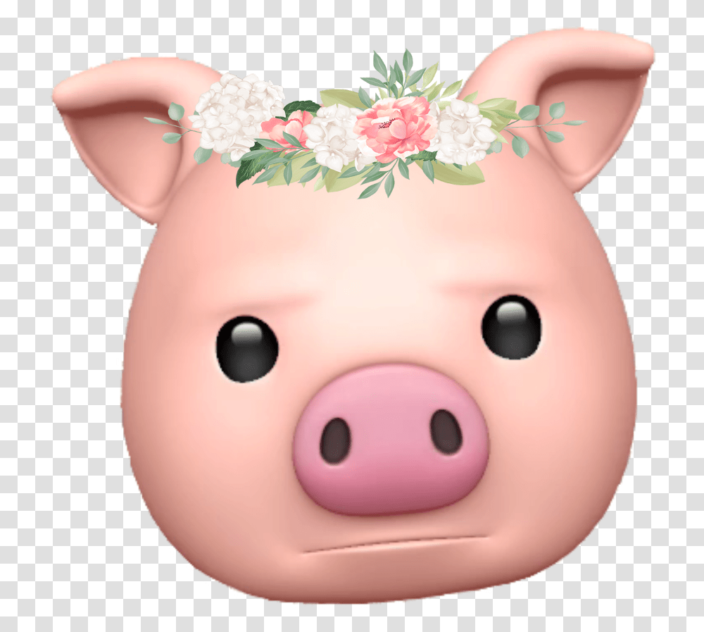 Pig Emoji Emojisticker Iphonex Domestic Pig Transparent Png