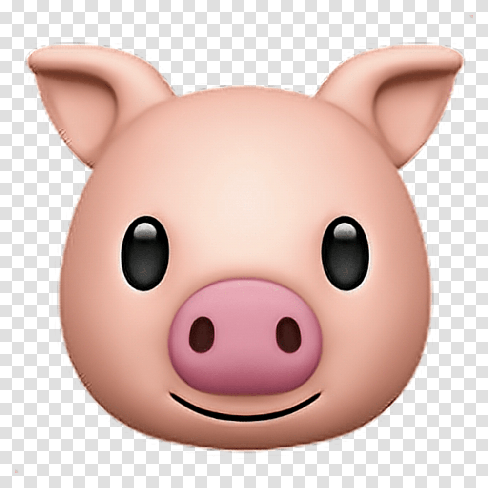 Pig Emoji Pig Pink Emoji Emoticon Iphone Iphoneemoj Iphone Pig Emoji Transparent Png
