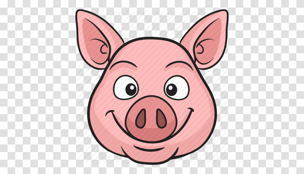 Pig Face Cartoon Free Download Clip Art, Mammal, Animal, Hog, Cat Transparent Png