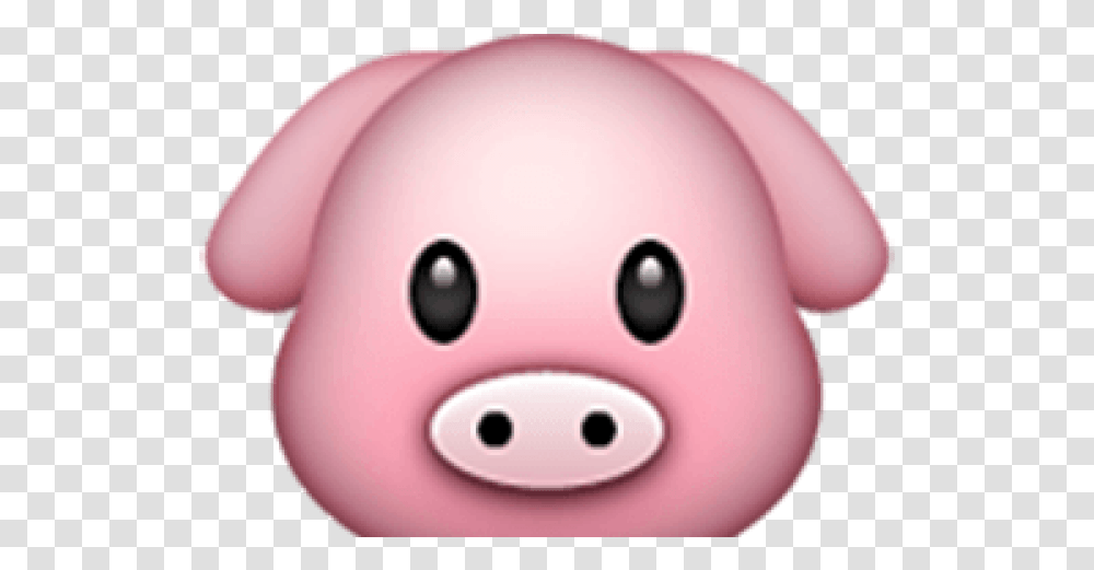 Pig Face Cartoon Guinea Pig Emoji Iphone, Piggy Bank Transparent Png