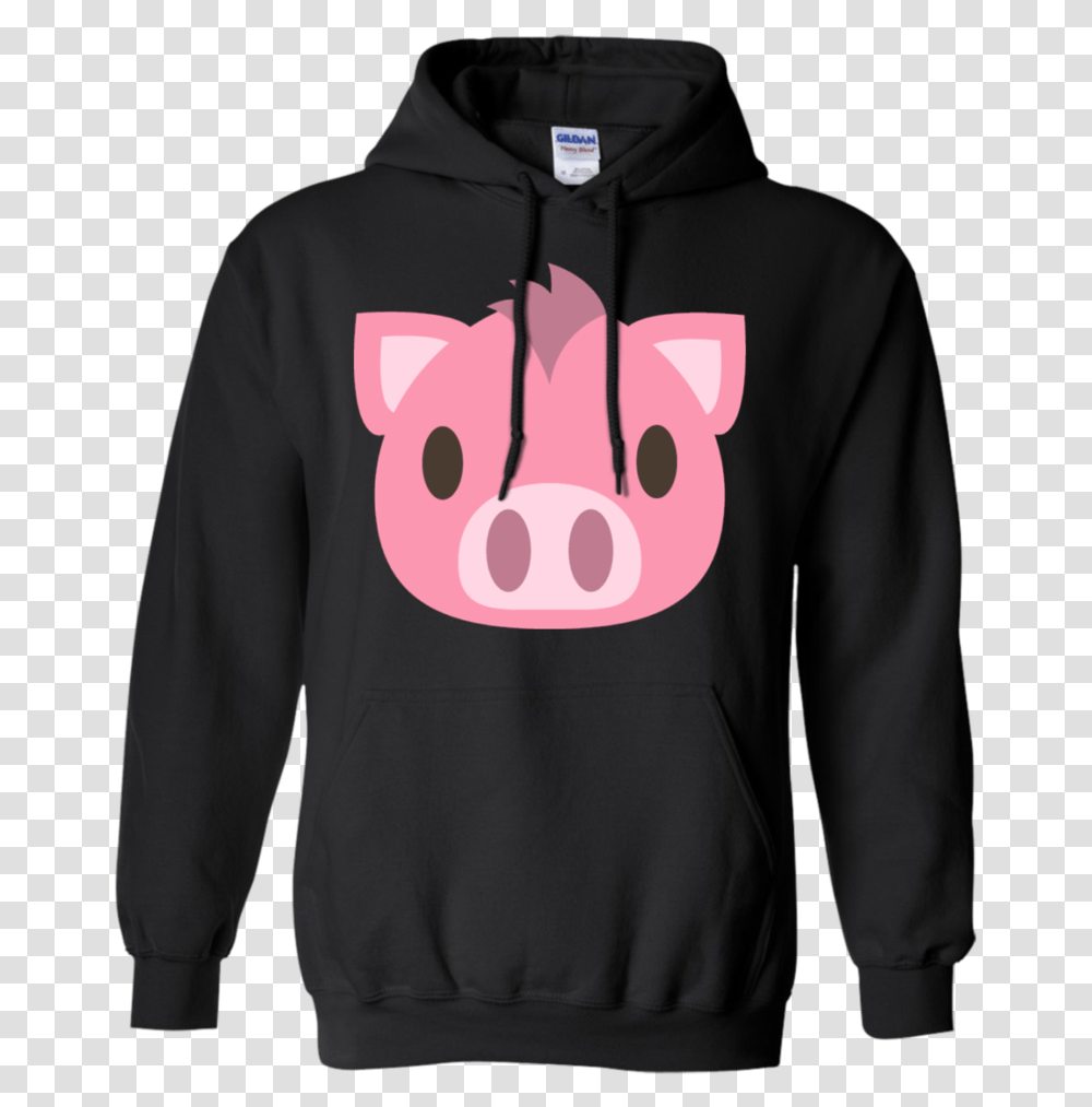 Pig Face Emoji Hoodie Camp Crystal Lake Hoodie, Apparel, Sweatshirt, Sweater Transparent Png