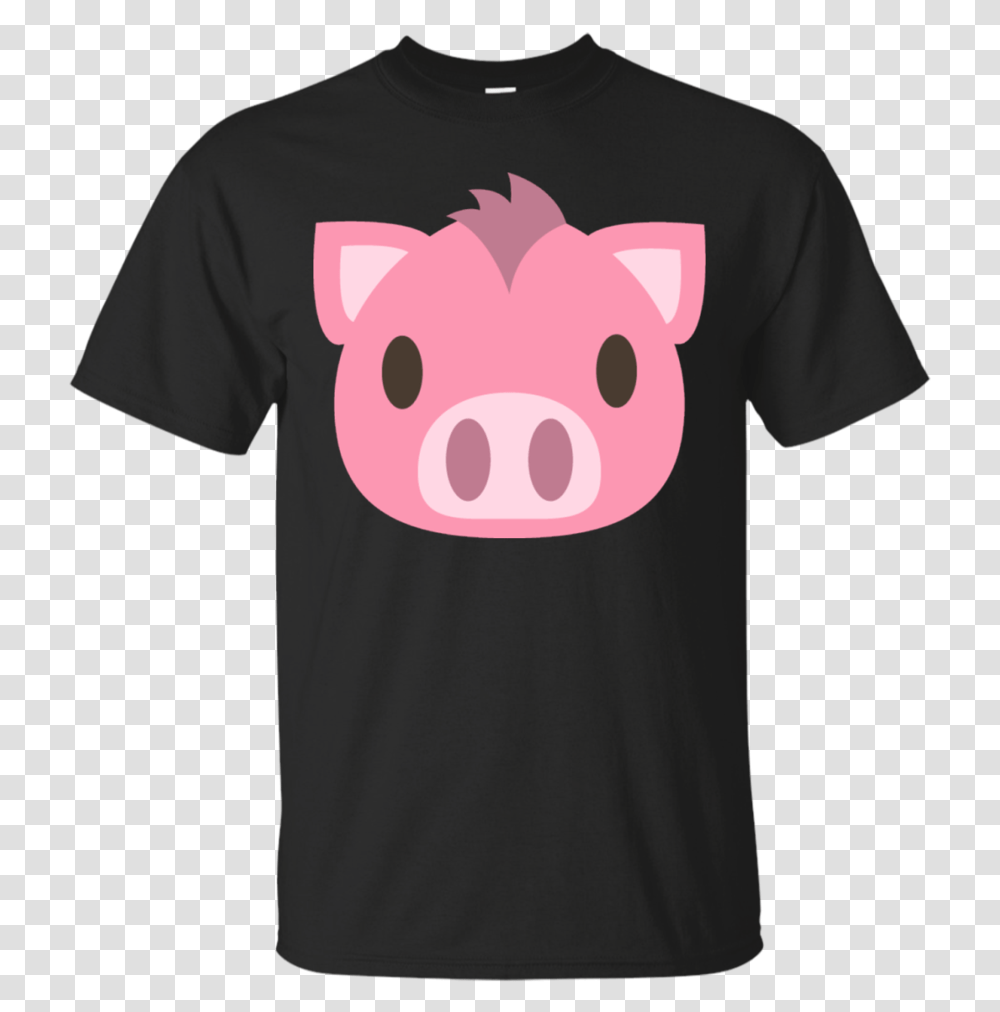 Pig Face Emoji T Shirt, Apparel, T-Shirt, Mammal Transparent Png
