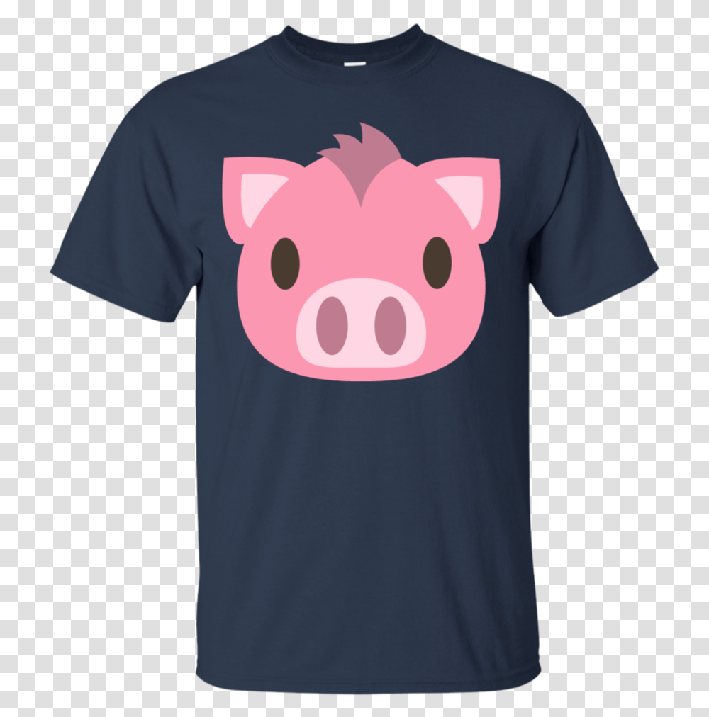 Pig Face Emoji T Shirt Domino Marvel T Shirt, Apparel, T-Shirt, Mammal Transparent Png