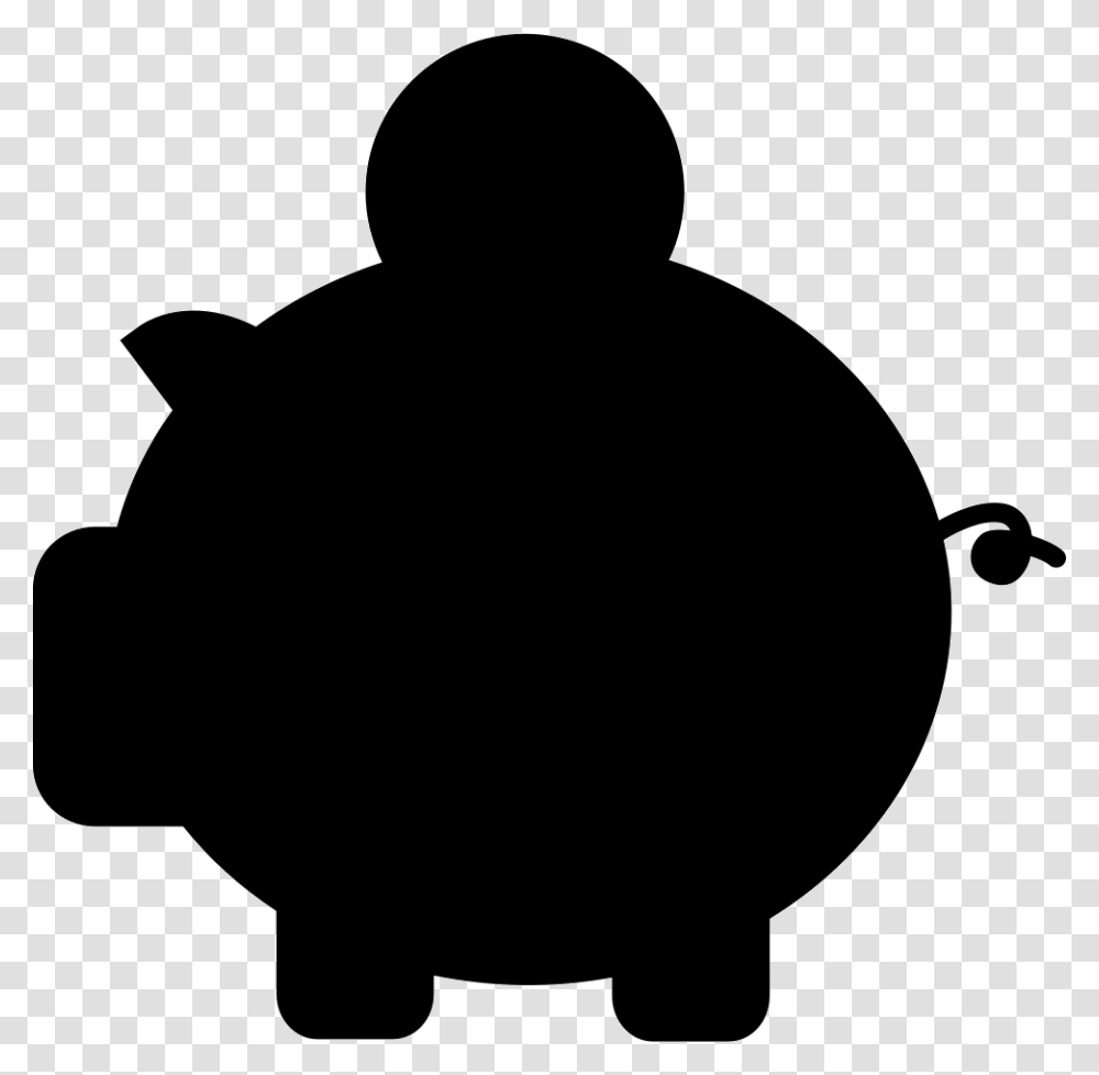 Pig Funds Icon, Silhouette, Hoodie, Sweatshirt, Sweater Transparent Png