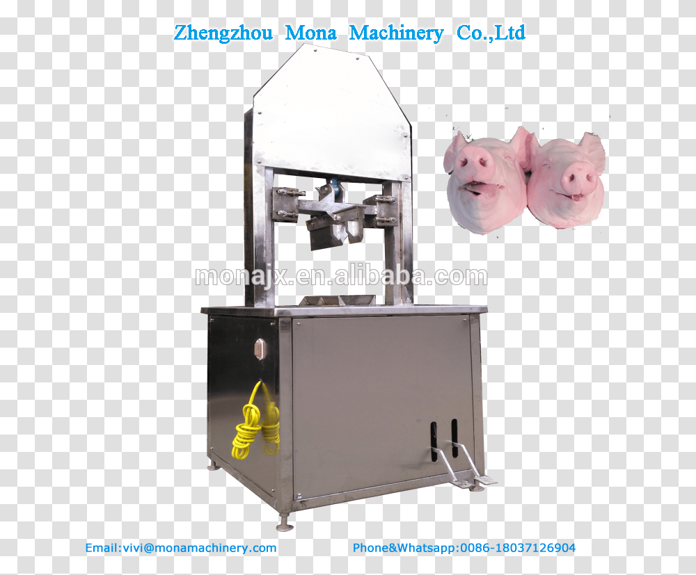 Pig Head Cutting Split Machineelectric Meat Bone Cutter Domestic Pig, Box, Lathe, Kiosk Transparent Png