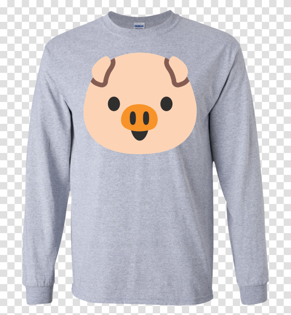 Pig Head Ls Ultra Cotton Tshirt Support Our Troops Pullover, Sleeve, Apparel, Long Sleeve Transparent Png