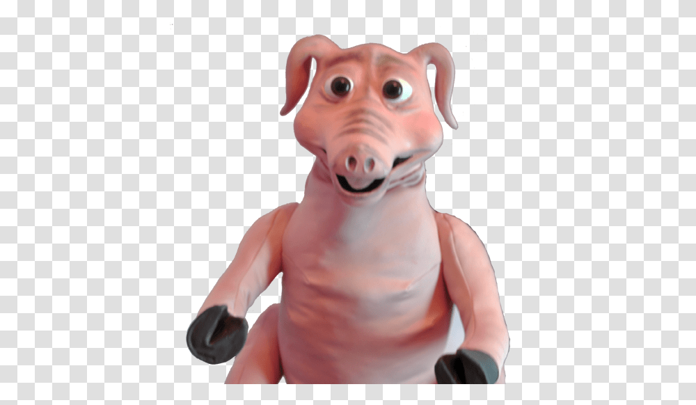 Pig Latex Puppet From Allpropuppets Pig Puppet, Figurine, Person, Human, Head Transparent Png