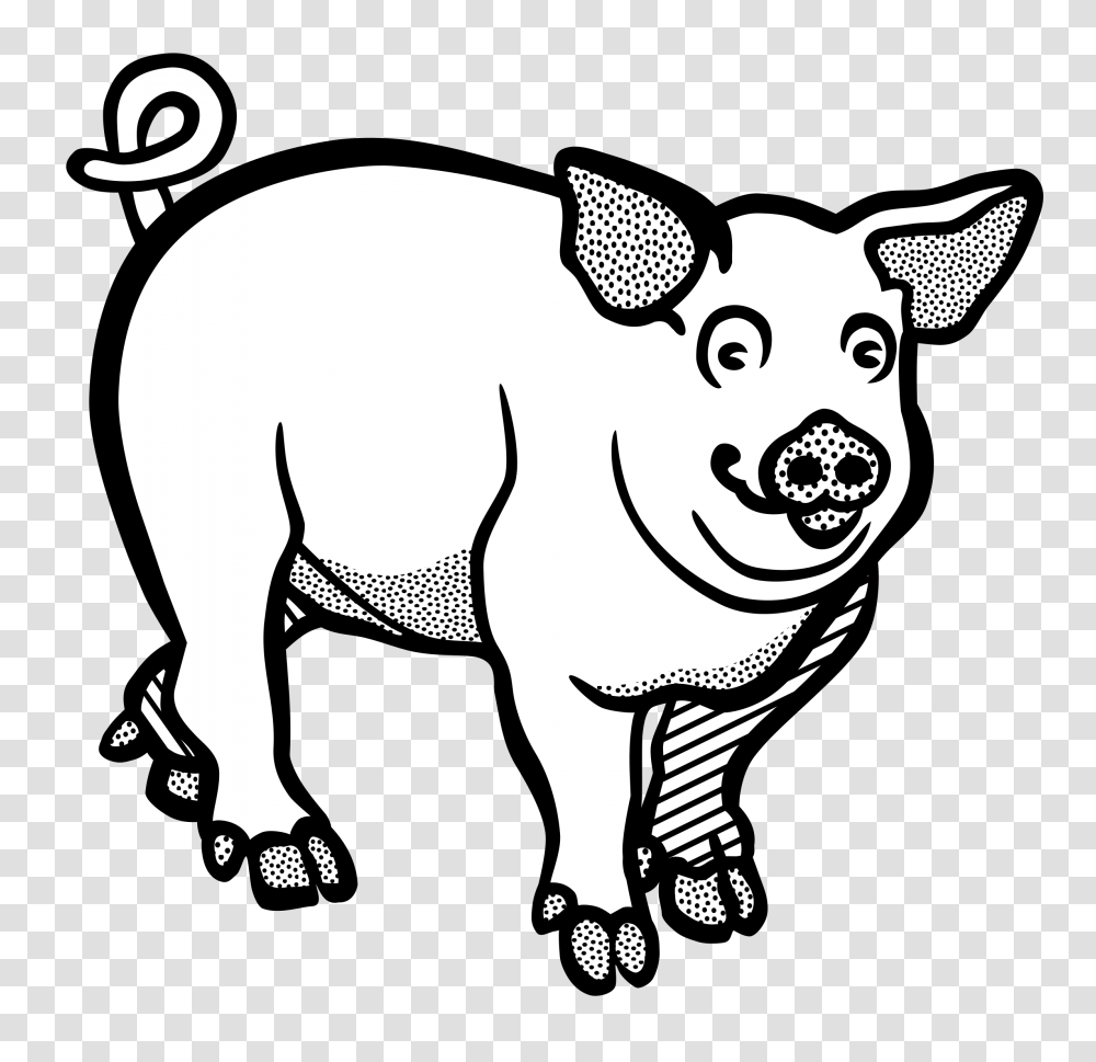 Pig Line Art Image Group, Mammal, Animal, Hog, Boar Transparent Png