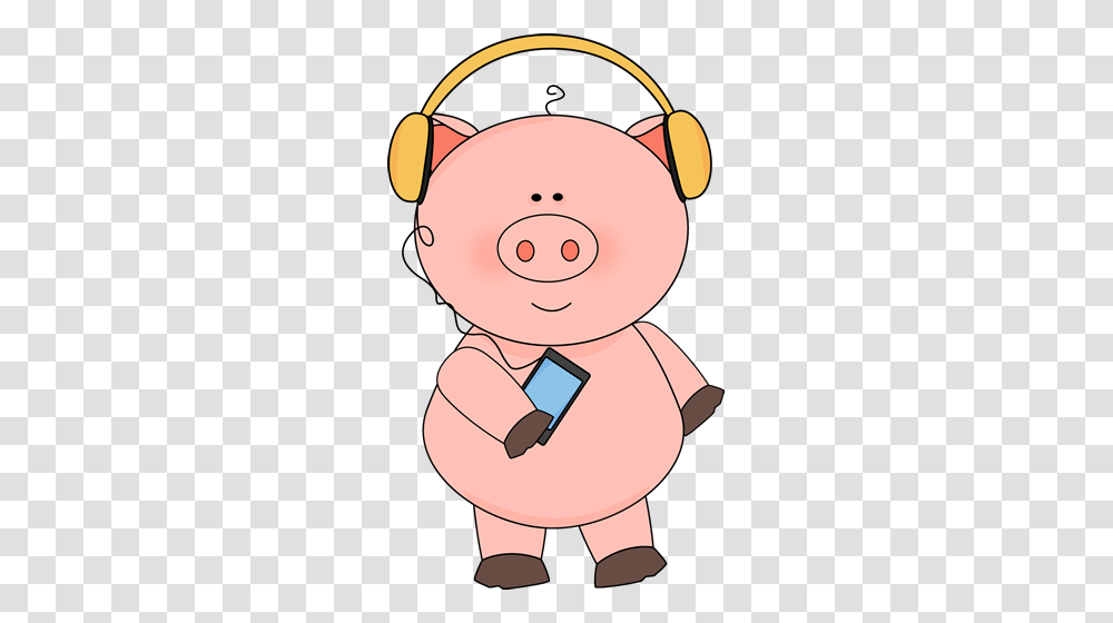 Pig Listening To Music Animal Art Pig Art Pig, Head, Soccer Ball, Football, Team Sport Transparent Png