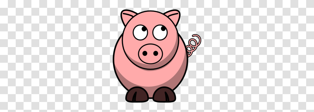 Pig Looking Up Left Clip Art, Piggy Bank, Snowman, Winter, Outdoors Transparent Png