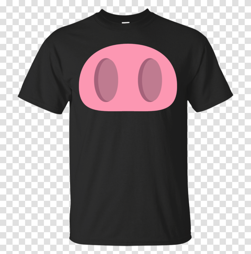 Pig Nose Emoji T Shirt Download T Shirt, Apparel, T-Shirt, Sleeve Transparent Png