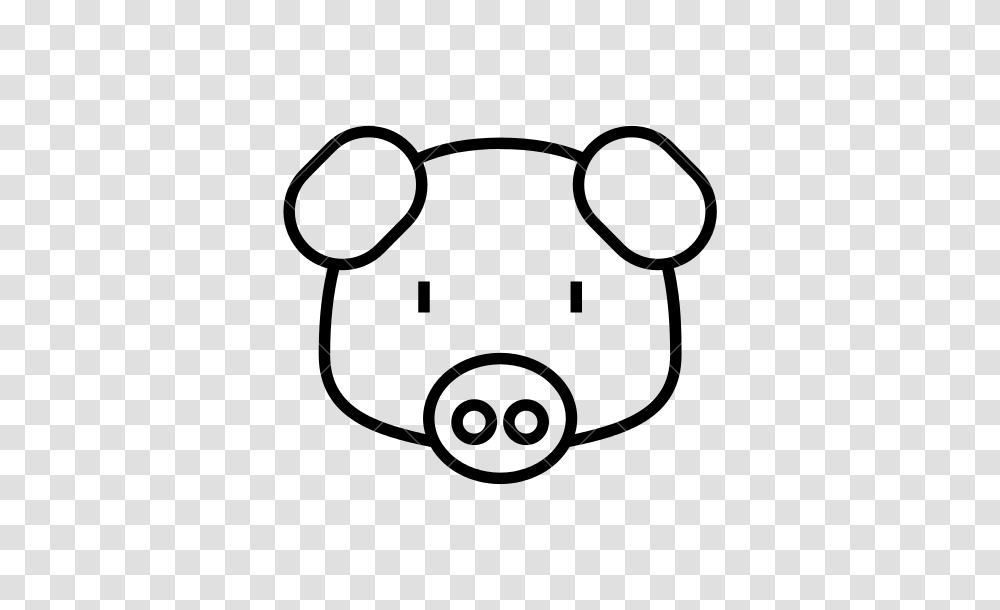 Pig Outline Group With Items, Alphabet, Logo Transparent Png