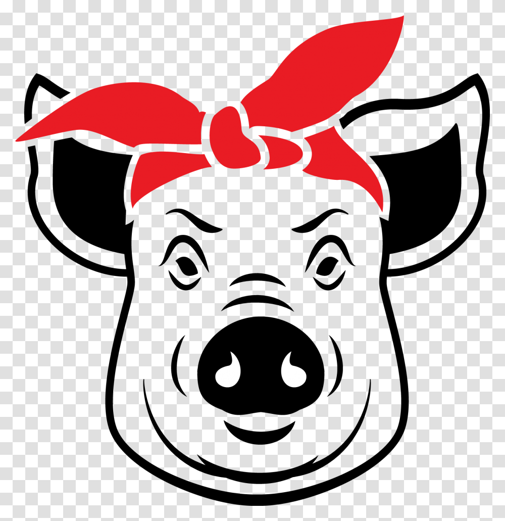 Pig Piglet Piggy Hog Swine Gangster Thug Thuggish Carto, Gift Transparent Png