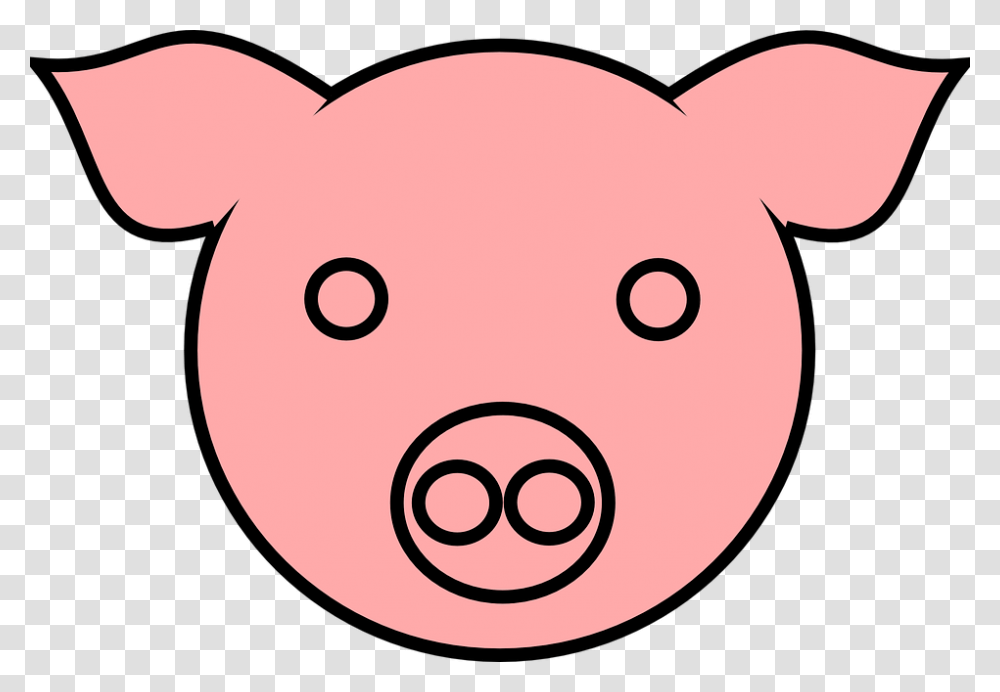 Pig Pink Animal Mammal Farm Animal Agriculture Oreja De Cerdo Dibujo, Piggy Bank Transparent Png