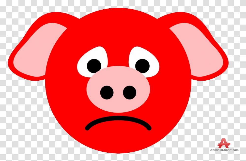 Pig Sad Cliparts Abeoncliparts Vectors Pig Clipart Face Sad, Piggy Bank, Mammal, Animal Transparent Png