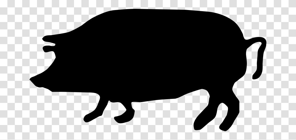 Pig Silhouette Clip Art, Gray, World Of Warcraft Transparent Png