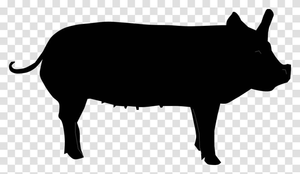 Pig Silhouette Clip Art, Outdoors, Nature Transparent Png