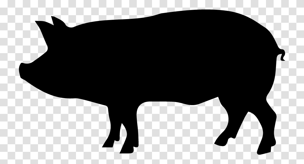 Pig Silhouette Clip Art Silhouette Of A Pig, Gray, World Of Warcraft Transparent Png