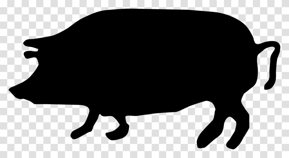 Pig Silhouette Computer Icons Download, Gray, World Of Warcraft Transparent Png