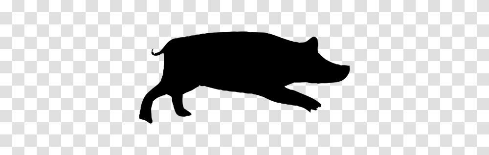 Pig Silhouette, Gray, World Of Warcraft Transparent Png