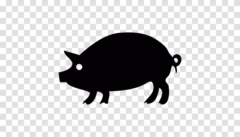 Pig Silhouette, Mammal, Animal, Stencil, Reptile Transparent Png